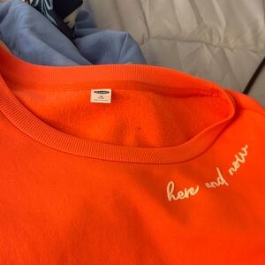 Old Navy Orange Crew Neck Sweater